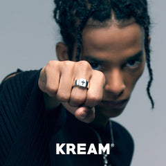 KREAM S925 Sterling Silver Shell Ring Cross Ring - COPPING THREADS - KREAM