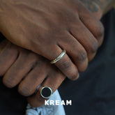 KREAM S925 Sterling Silver Simple Peplum Glossy Ring - COPPING THREADS - KREAM