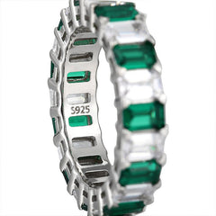 KREAM S925 Sterling Silver Square Diamond Ring - COPPING THREADS - KREAM