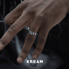 KREAM S925 Sterling Silver Vintage Zirconia Ring - COPPING THREADS - KREAM