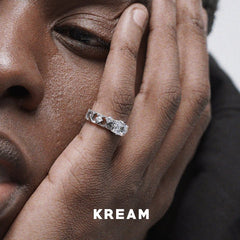 KREAM S925 Sterling Silver Vintage Zirconia Ring - COPPING THREADS - KREAM