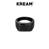 KREAM Simple Black Ring - COPPING THREADS - KREAM