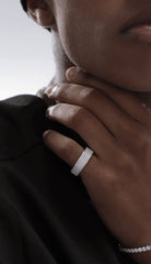 KREAMS925 VINTAGE ICE RING Vintage Full Diamond Ring in Sterling Silver - COPPING THREADS - KREAM