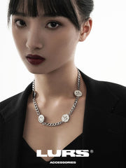 LURS Four Faces Emoji Necklace - COPPING THREADS - LURS