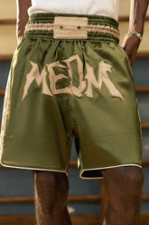 MEDM Boxing Logo Shorts - COPPING THREADS - MEDM