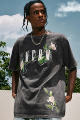 MEDM Embroidered Rose Logo Tee - COPPING THREADS - MEDM