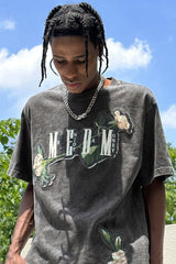 MEDM Embroidered Rose Logo Tee - COPPING THREADS - MEDM