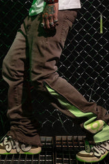 Old Order Logo Zipper Flared Pants - COPPING THREADS - Old Order