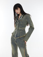 Raw Edge Denim Jacket - COPPING THREADS - CT Select