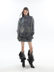 Vintage Distressed Denim Jackets - COPPING THREADS - CT Select