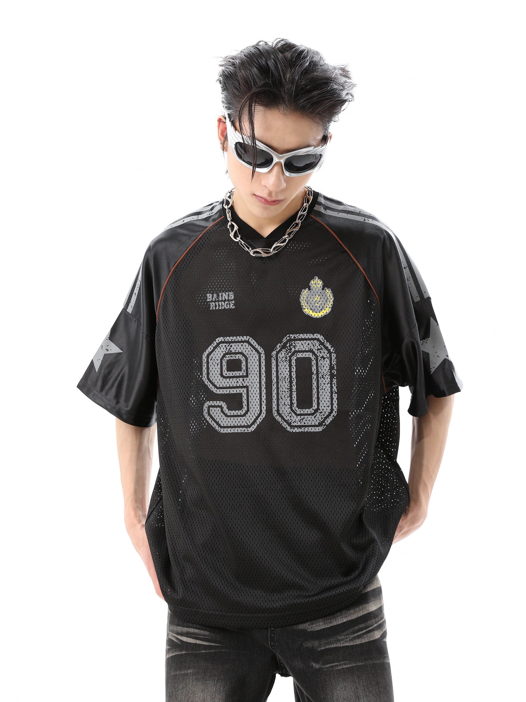 Mesh Breathable Oversized Jersey Tee