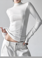 Mock Neck Slim Fit Long Sleeve Top - CT5161