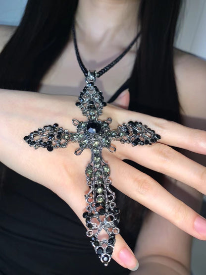 Royal Court Cross Beaded Necklace