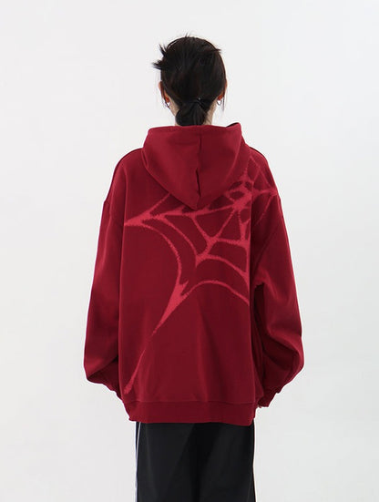 Spider Puff Print Hoodie