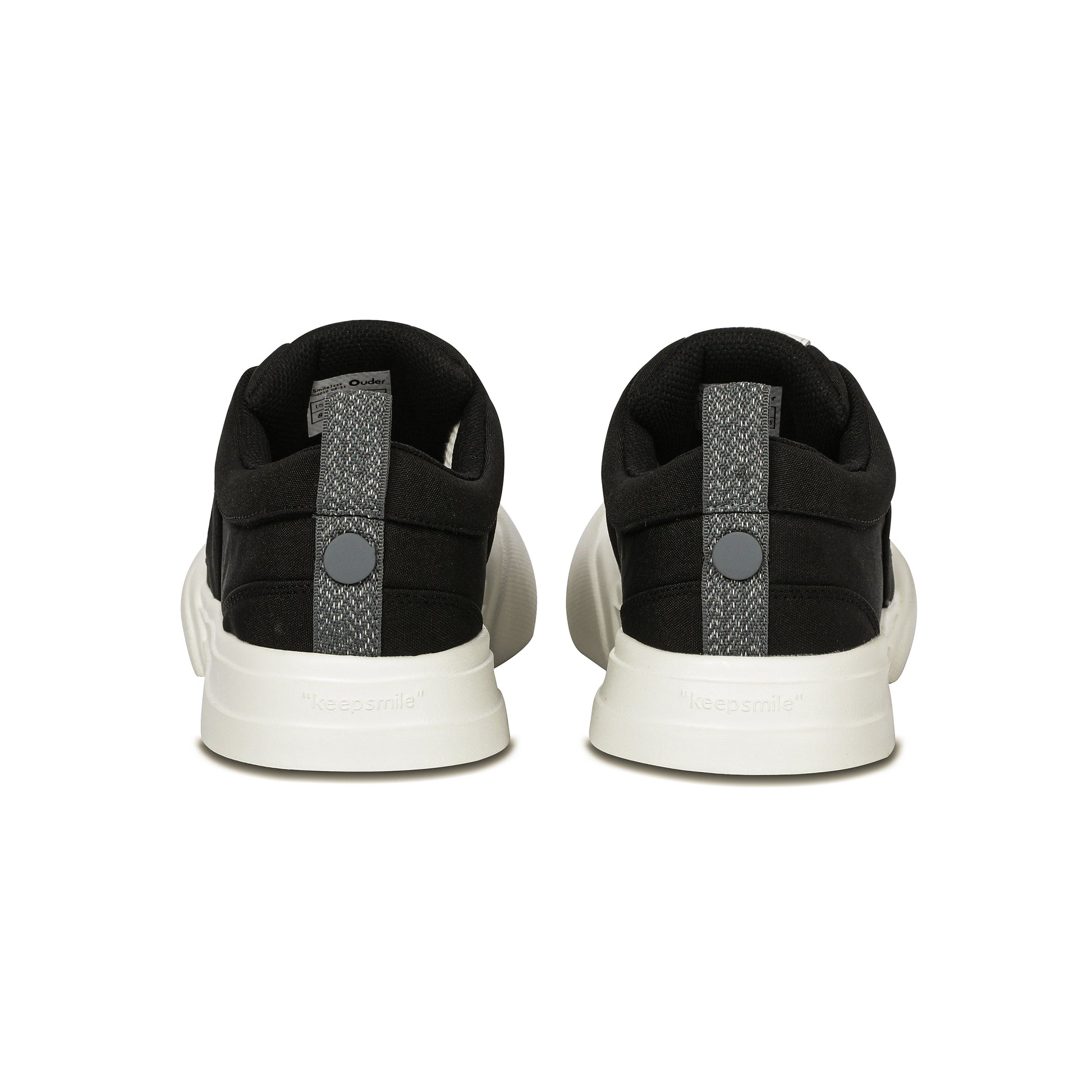 Ouder Smiler Black/White Canvas - Ouder Original Smiling Shoes Series