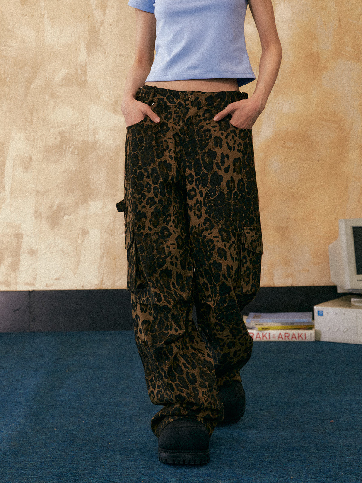 Vintage Leopard Print Pants