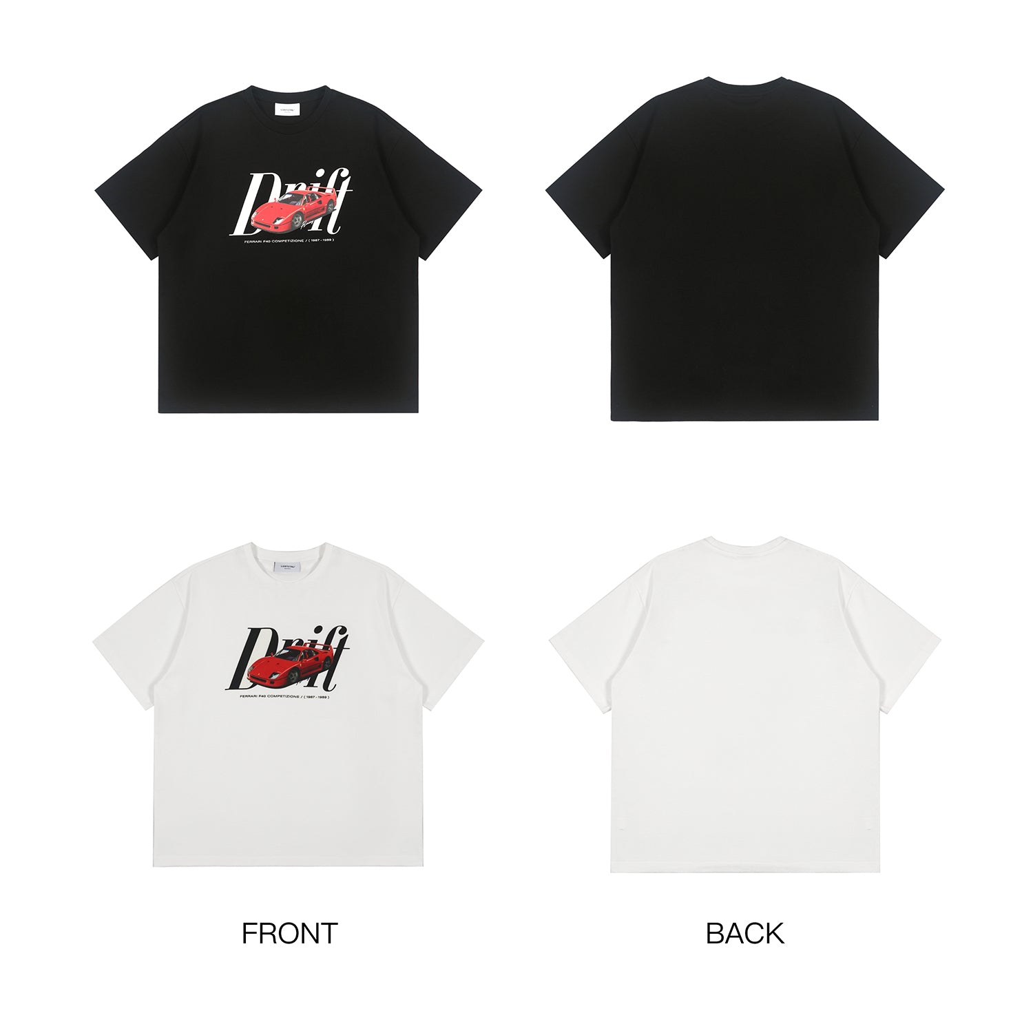 LOSTCTRL Ferrari F40 Logo Print Tee