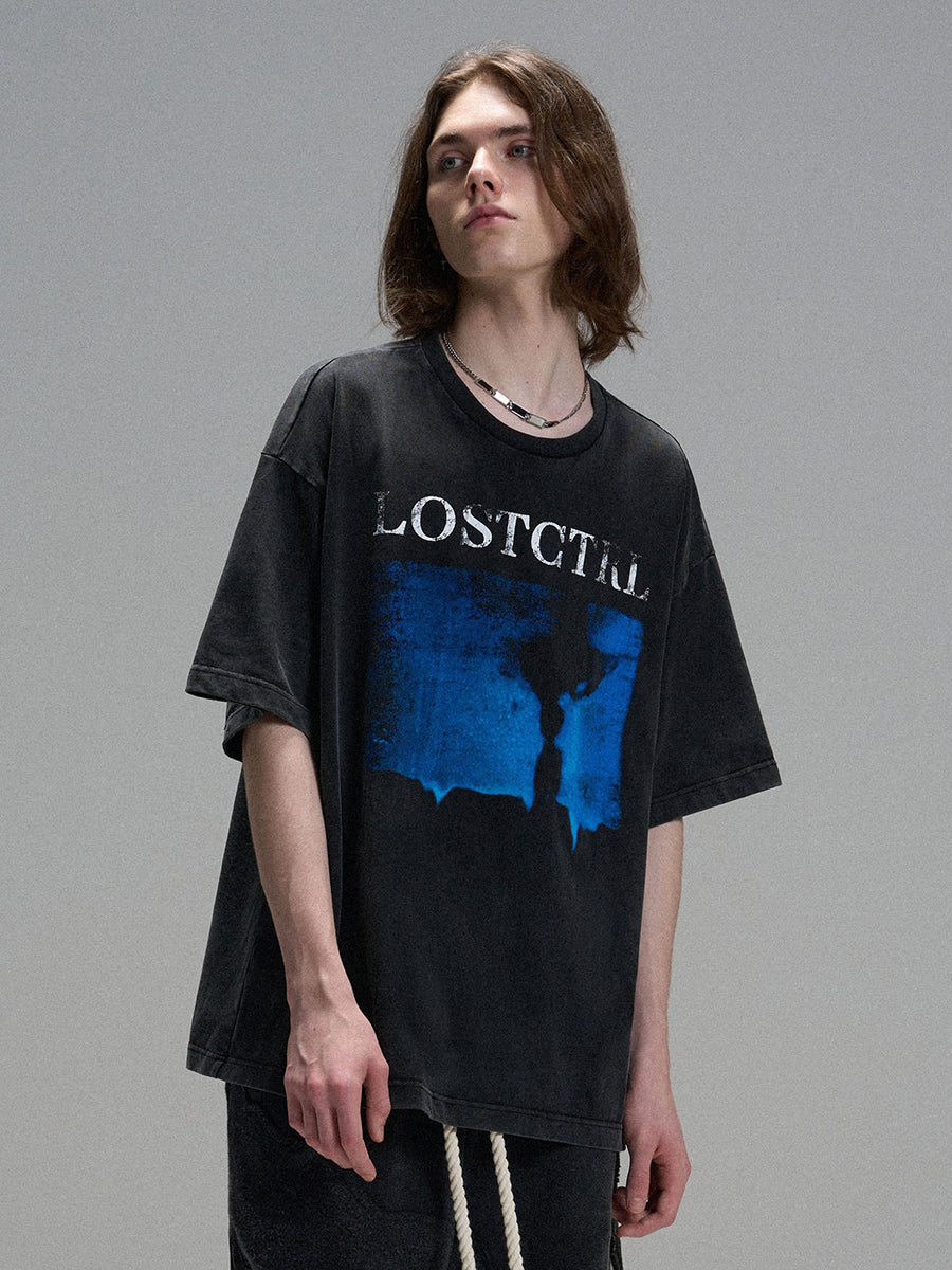 LOSTCTRL リデンプション ヴィンテージ ウォッシュド Tシャツ