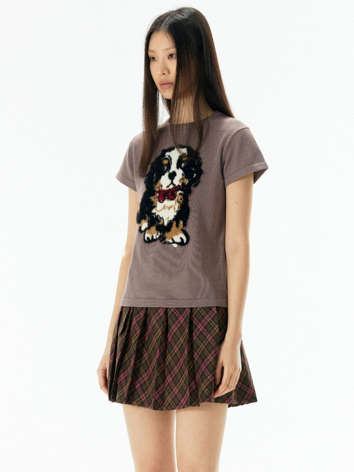 Bernese Mountain Dog Knit Print Tee