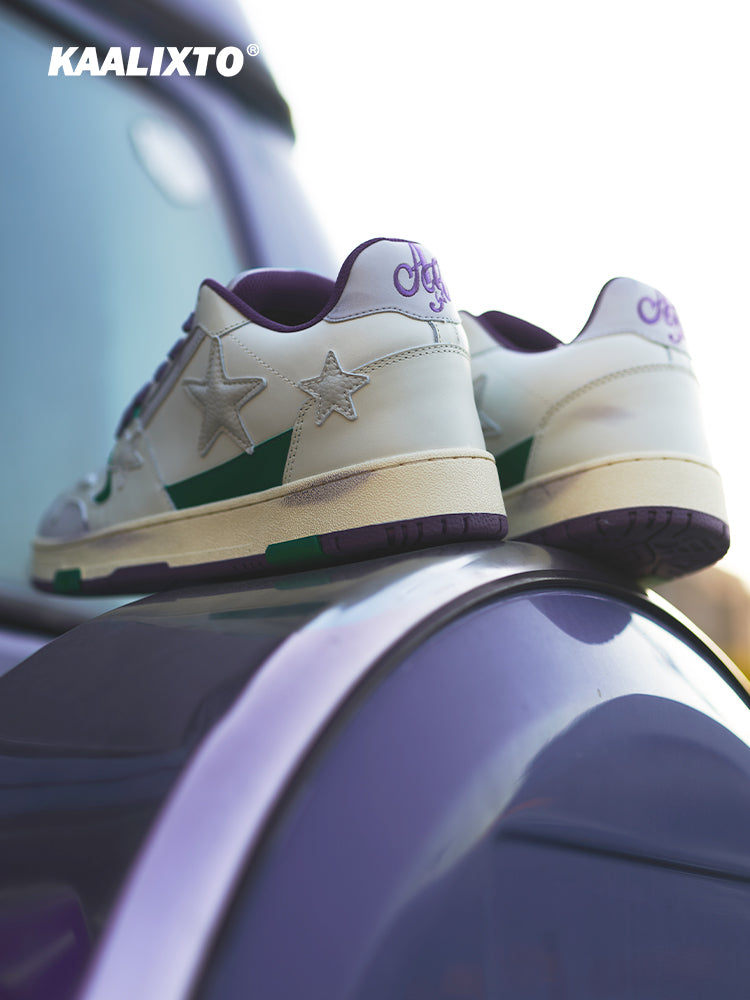 KAALIXTO Purple Star Sneakers