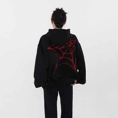 Spider Puff Print Hoodie