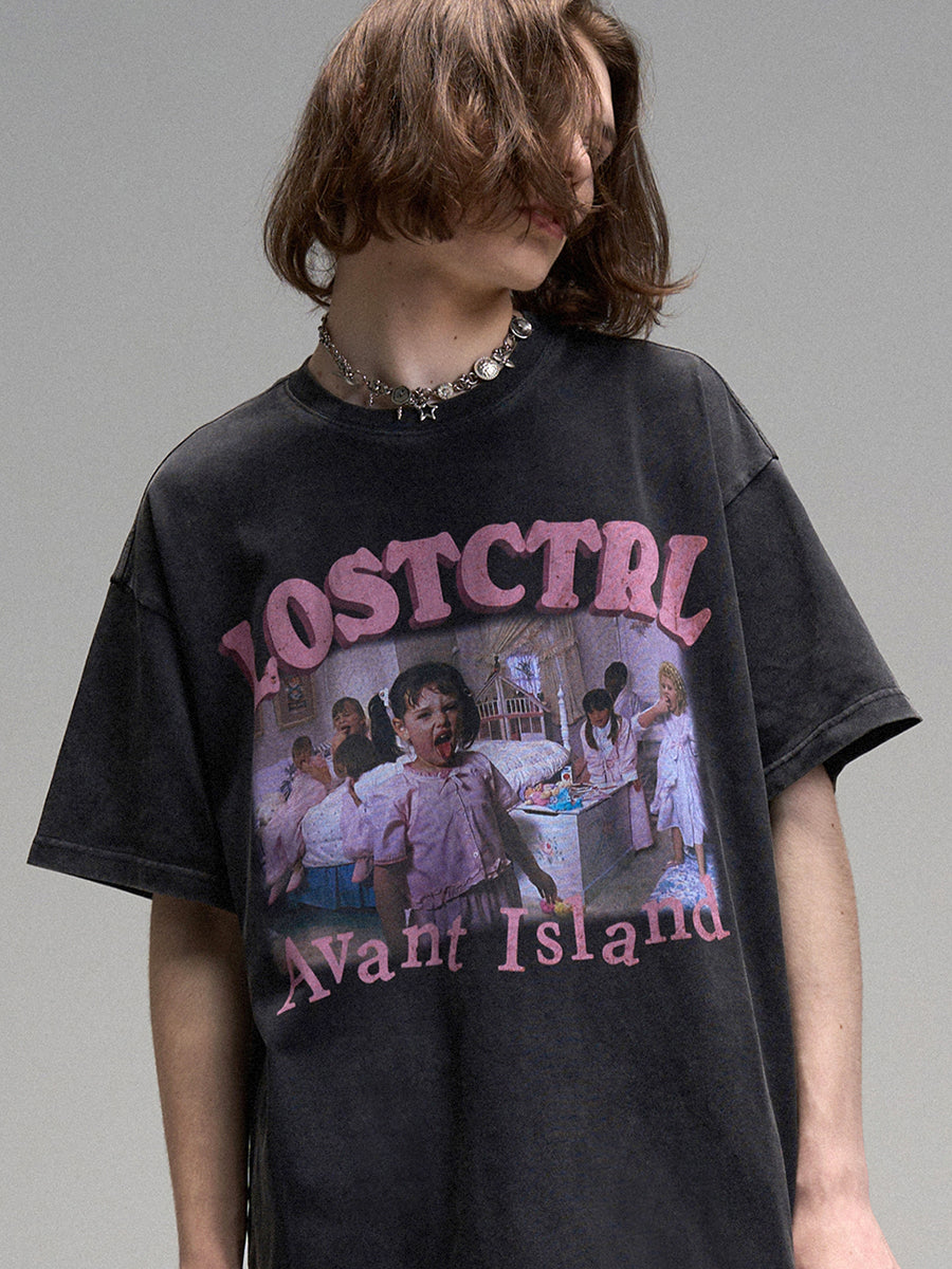 LOSTCTRL アヴァントアイランド ロゴTシャツ