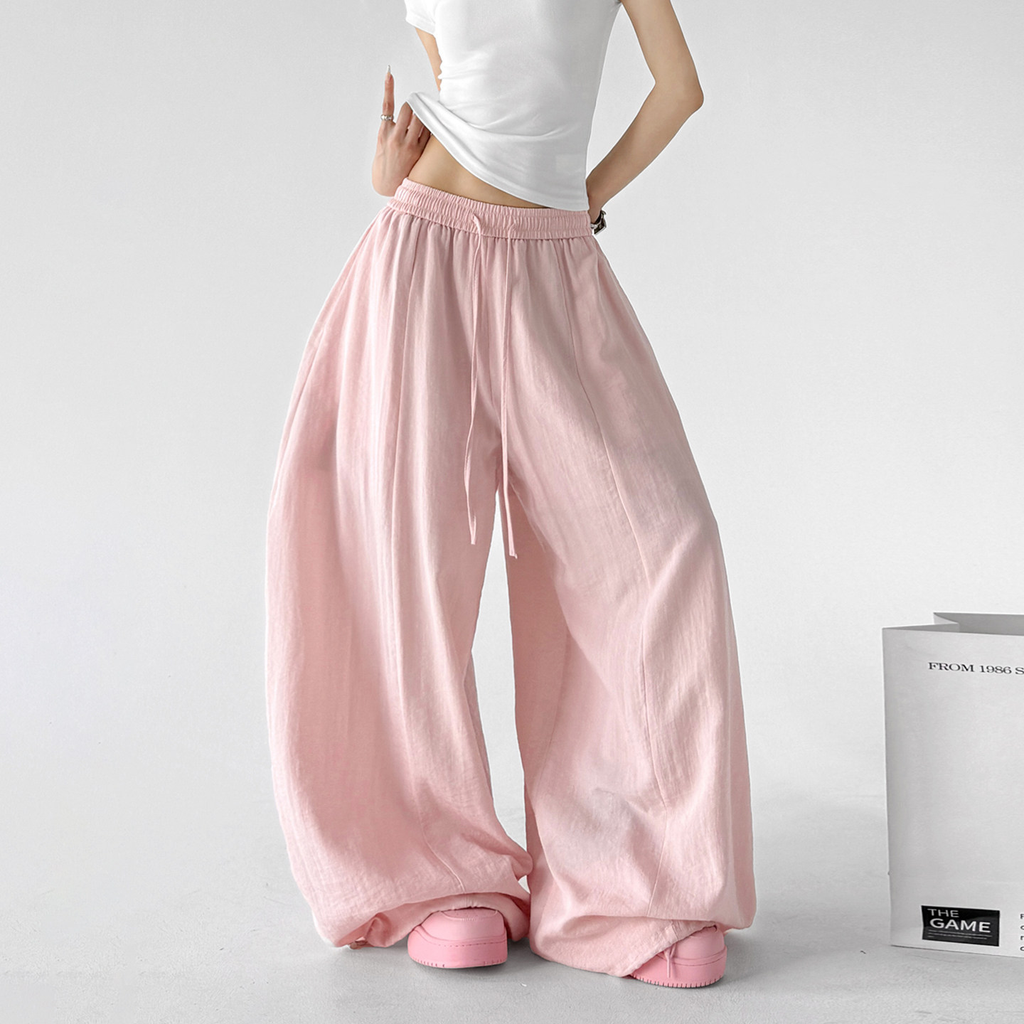 Linen Blend Extra Wide Leg Pants - CT66120