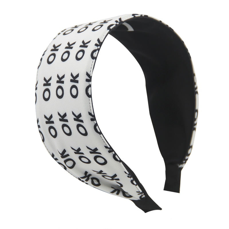 OK Letter Print Headband