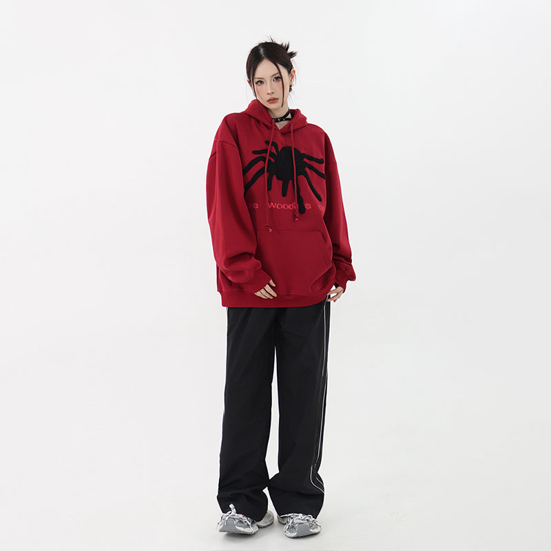 Spider Puff Print Hoodie