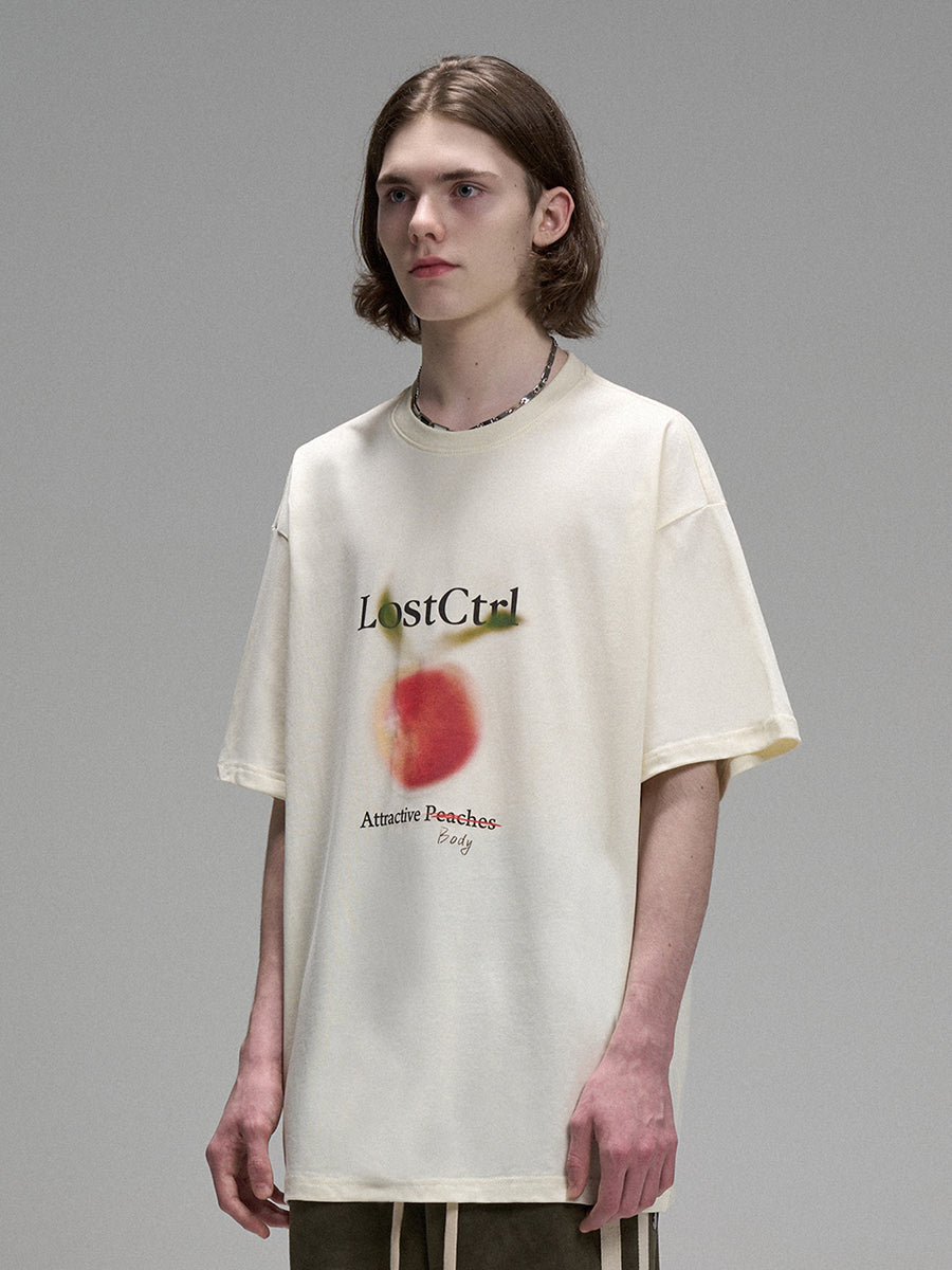 LOSTCTRL A Peach Print Tee