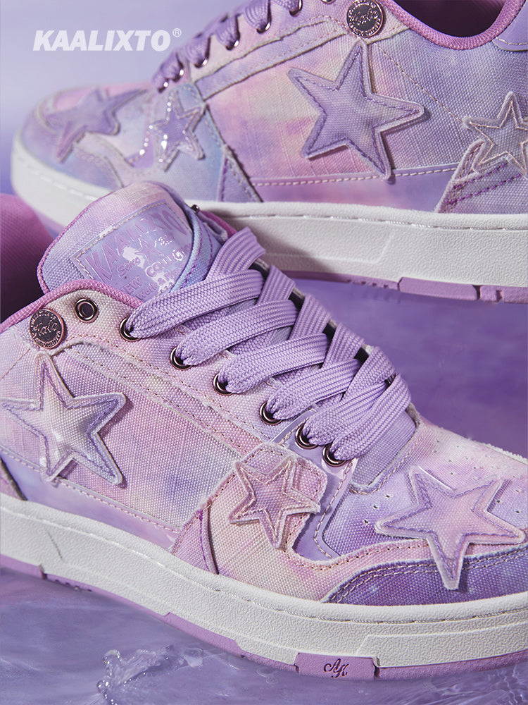 KAALIXTO Starry Purple Star Sneakers