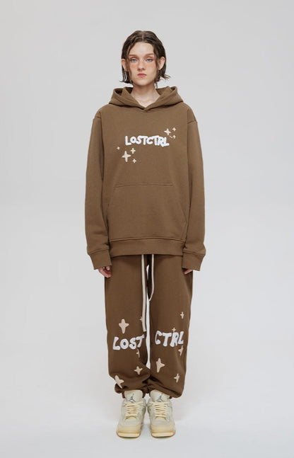 LOSTCTRL Avant Island Foam Logo Print Hoodie