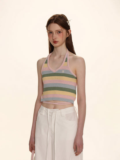 Colorblock Striped Camisole Tank Top