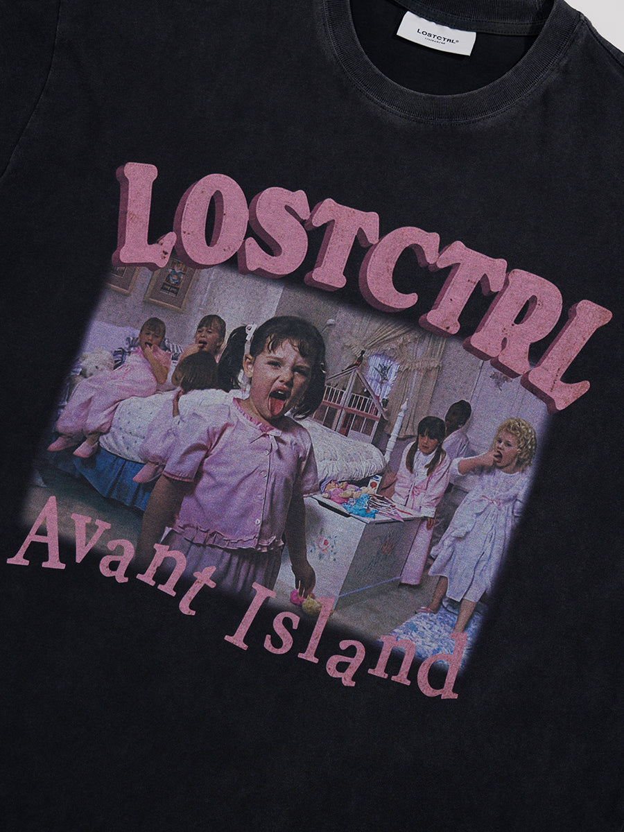 LOSTCTRL アヴァントアイランド ロゴTシャツ