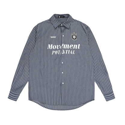 Blokette Vertical Stripe Long Sleeve Jersey Shirt