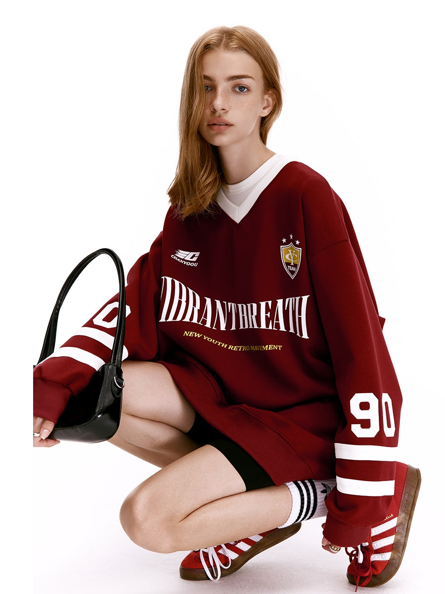 Oversized Blokette Glick Athletic Jersey Shirt