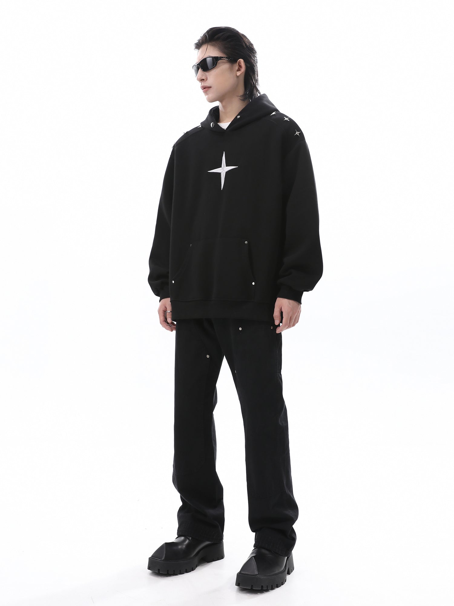 CT Star Logo Embroidered Hoodie