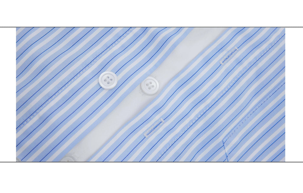 Argue Culture Layered Stripe Relaxed Short-Sleeve Shirt - product detail view 11