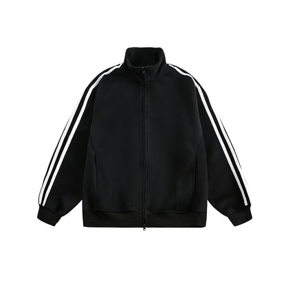 Vintage Three-Stripes Zip-Up Sweatshirt Jacket