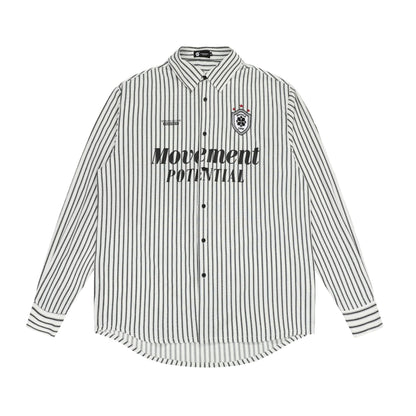 Blokette Vertical Stripe Long Sleeve Jersey Shirt