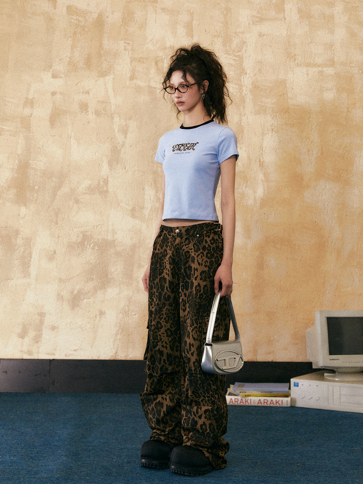 Vintage Leopard Print Pants