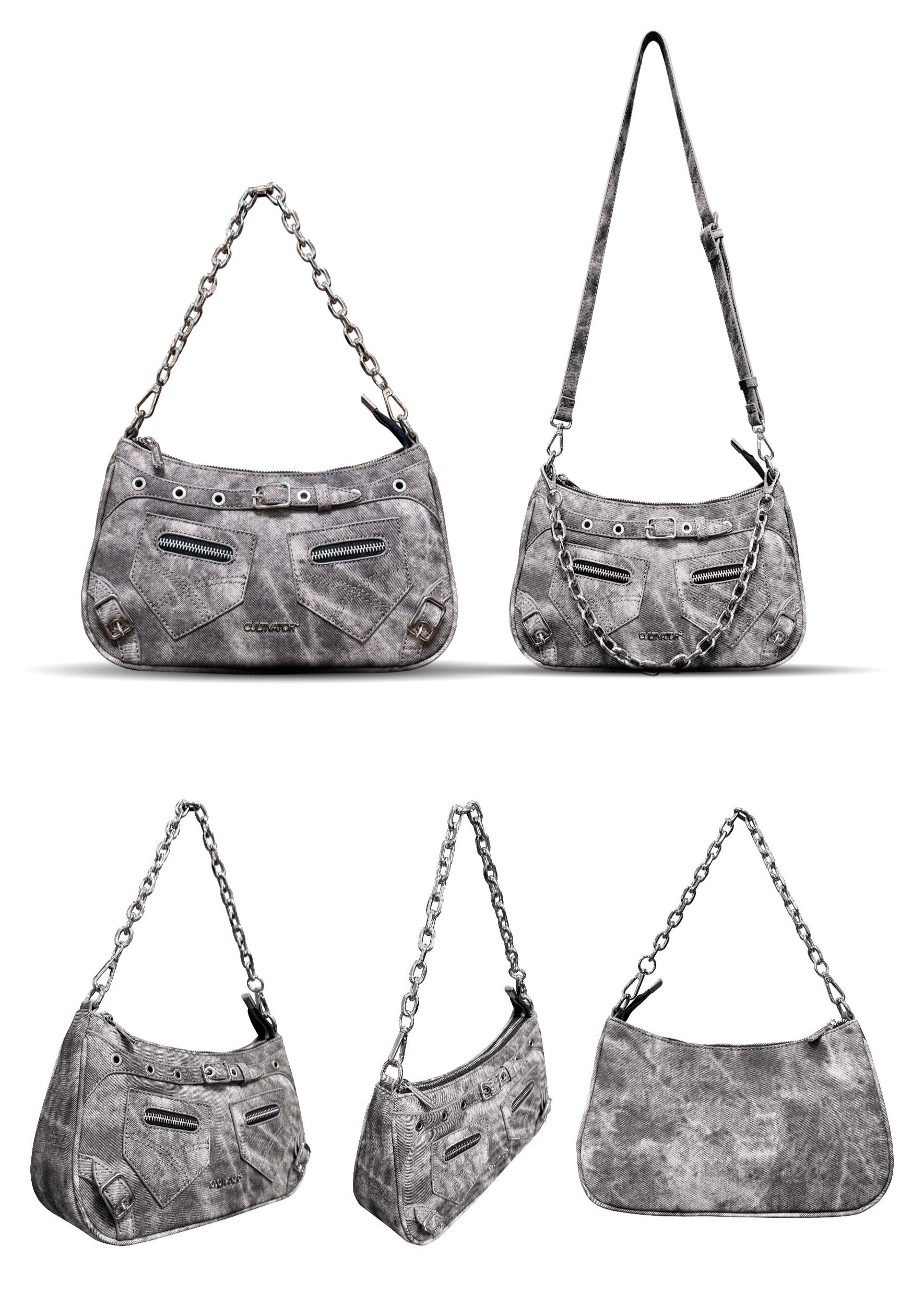 CULTIVATOR Tie-dye Denim Shoulder Bag