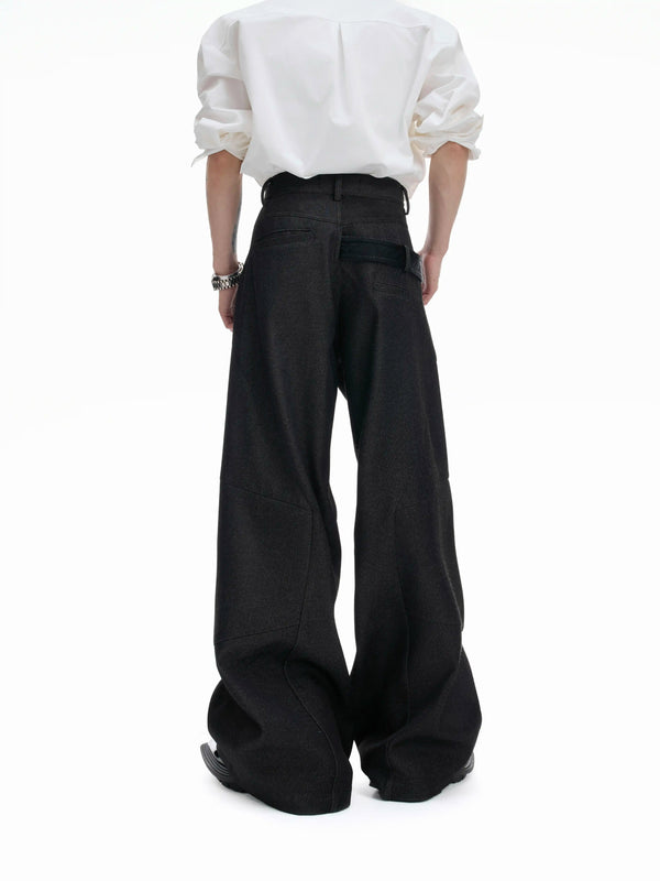 Argue Culture Croc-Trim Straight-Leg Tailored Pants - gallery view 3