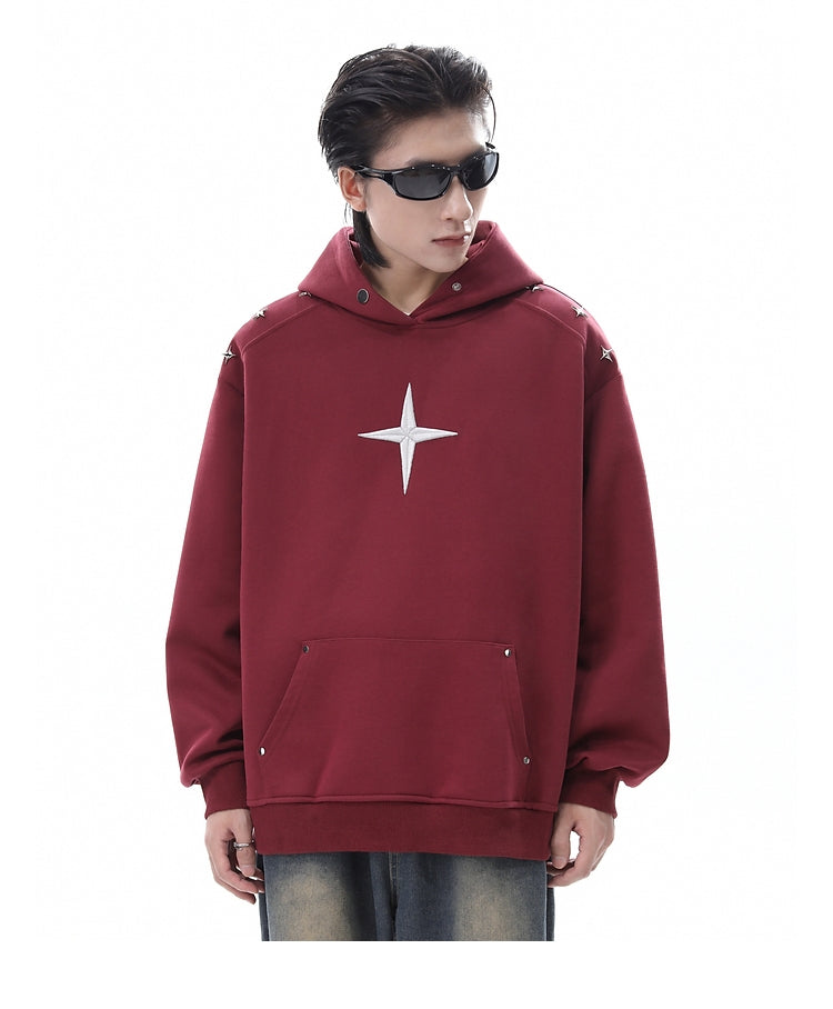 CT Star Logo Embroidered Hoodie