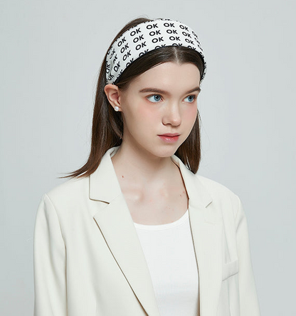 OK Letter Print Headband