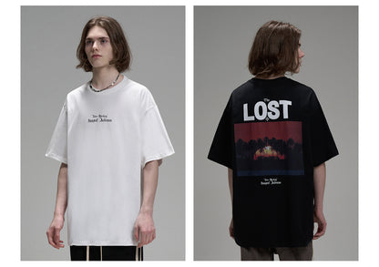 LOSTCTRL Island Printing Vintage Tee