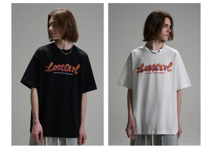 LOSTCTRL ファンガムプリント ロゴTシャツ