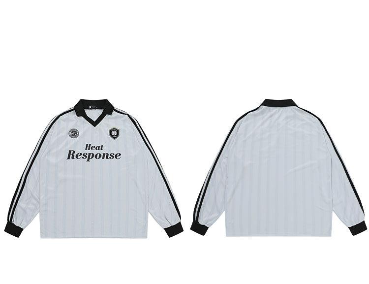 Heat Response Print Retro Stripe Long Sleeve Jersey