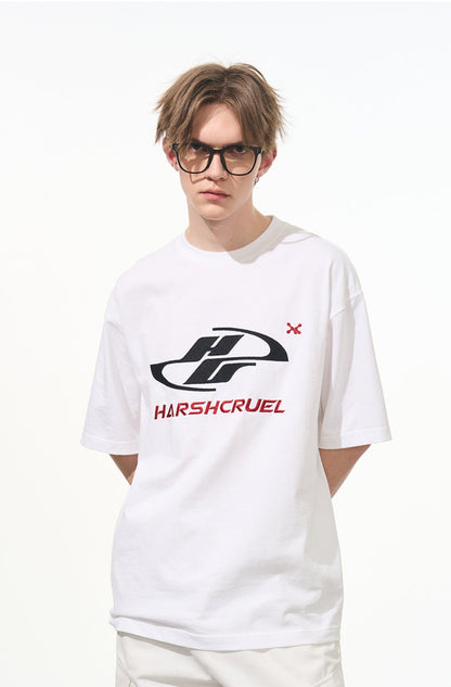 Racing Logo Embroidered Basic Tee