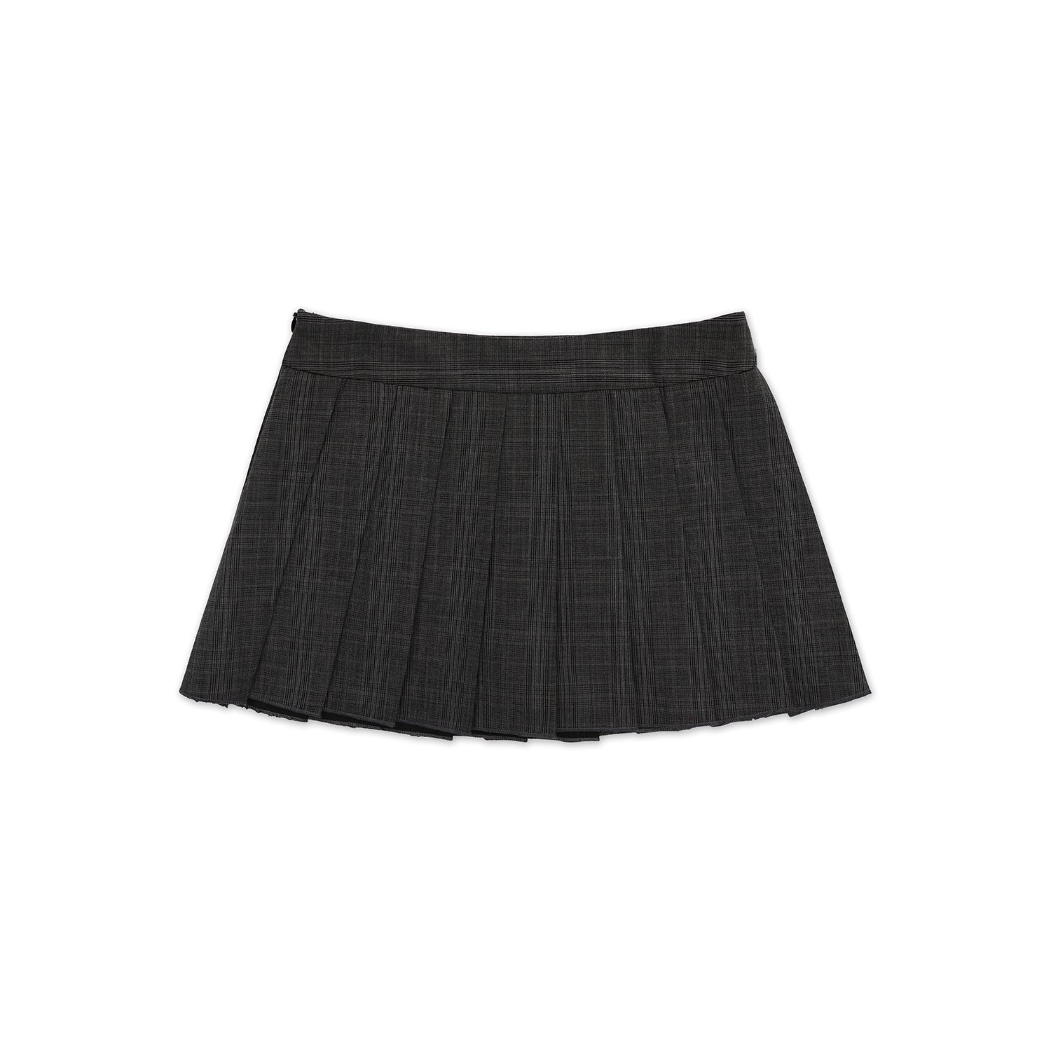 Vintage Preppy Wool Plaid Skirt